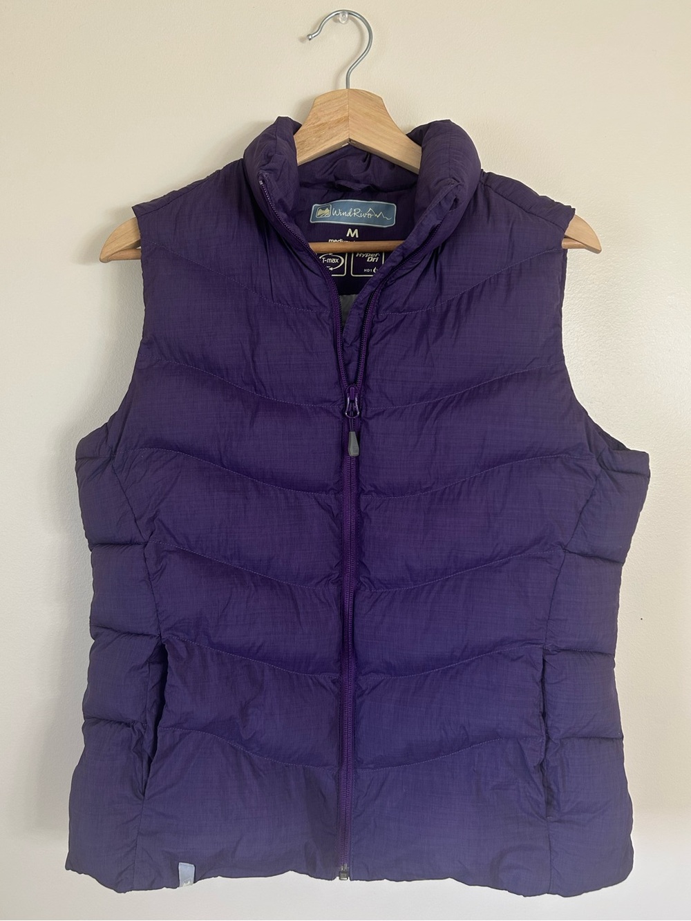 WindRiver Quilted Zip-Up Deep Purple Puffer Vest | Cabin Fall Layering Essential